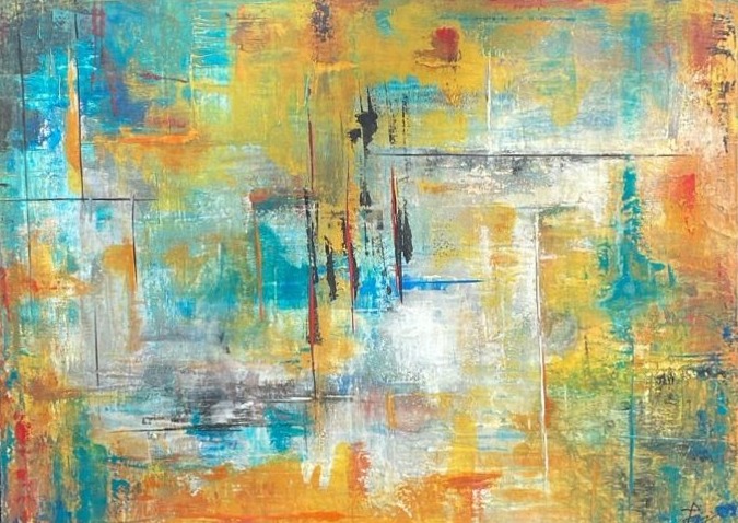 Lueur — Acrylique et encre, Jean-Jacques Lacote
