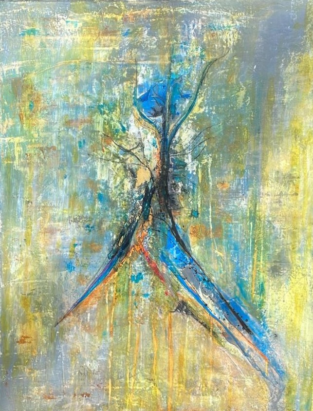 Envolée — Acrylique et encre, Jean-Jacques Lacote